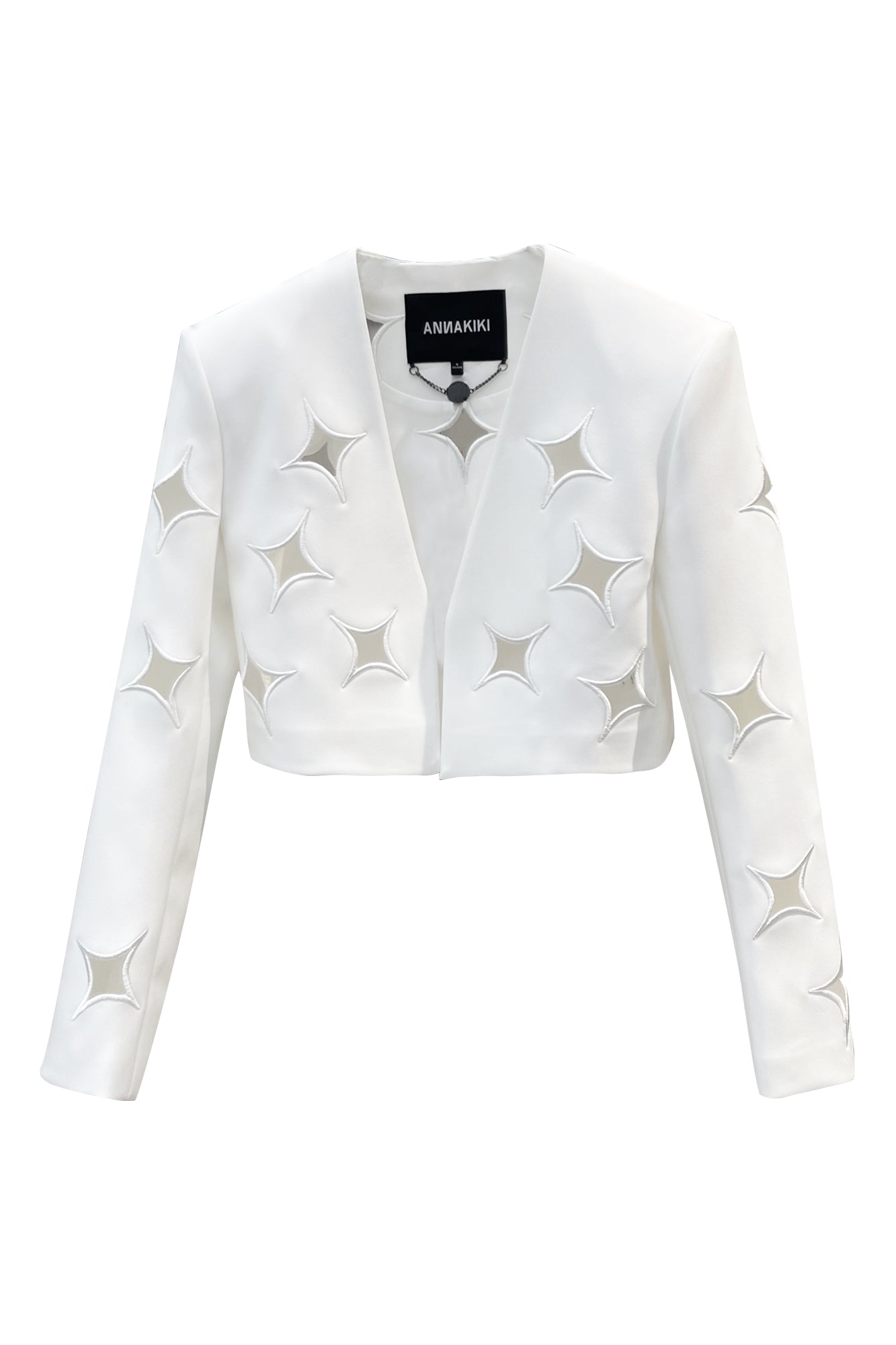 Cut-out four-pointed star short suit