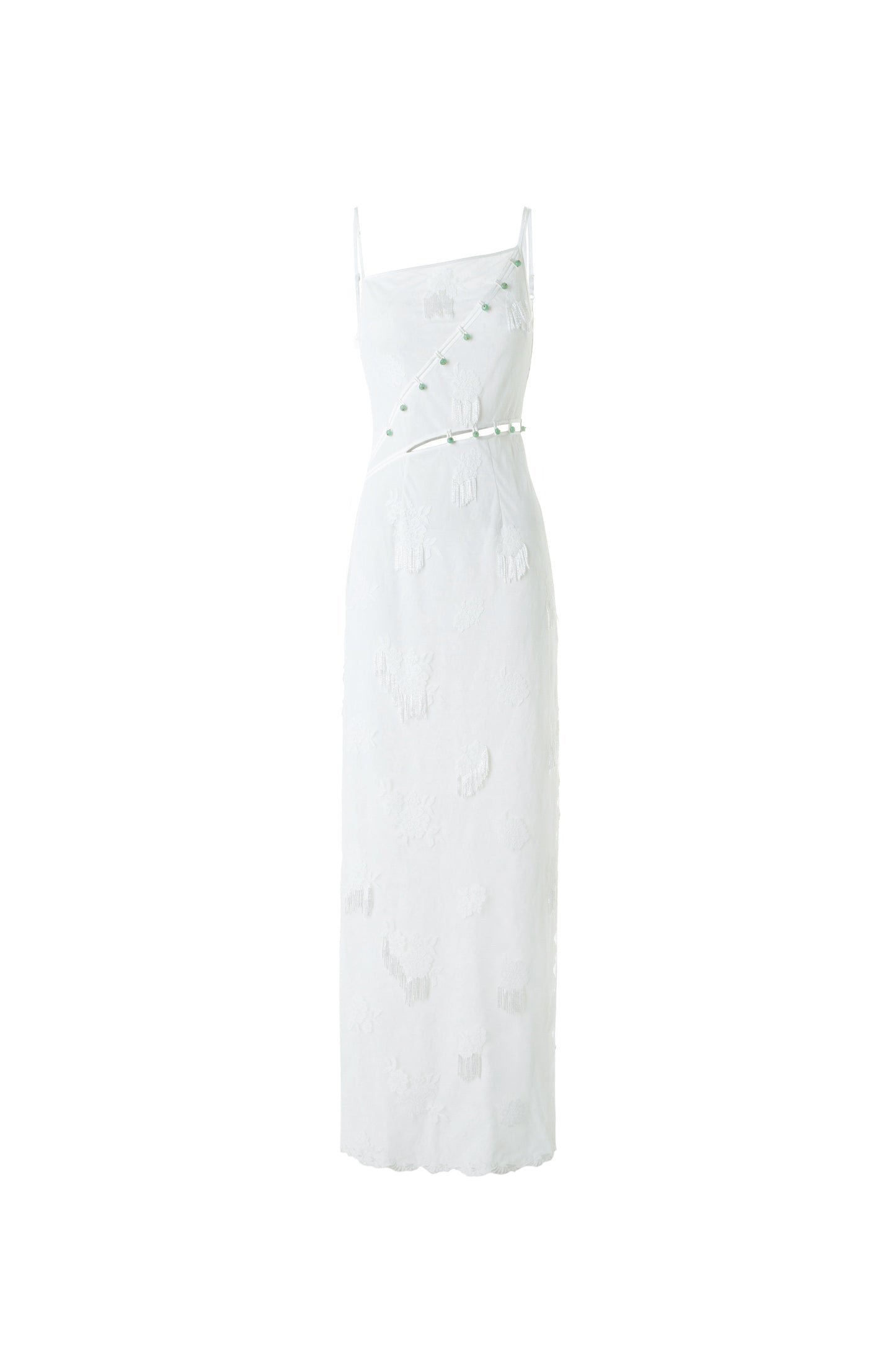 Beaded Lace Slip Dress